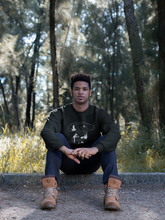 Load image into Gallery viewer, Man wearing Mycorrhizal Mushroom Sweatshirt