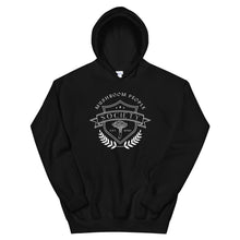 Load image into Gallery viewer, Black mycology mushroom society hoodie