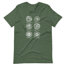 Load image into Gallery viewer, mycologist spore prints t-shirt