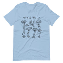 Load image into Gallery viewer, Fungi Fatale Toxic Mushroom Identification t-shirt