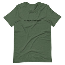 Load image into Gallery viewer, Amateur Mycologist T-Shirt in Forest Green from Mushroom People Apparel