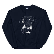 Load image into Gallery viewer, Navy Mycorrhizal Mushroom Sweatshirt design