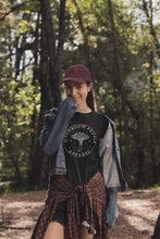Load image into Gallery viewer, Woman wearing Mushroom People Apparel Mycologist T-Shirt