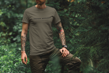 Load image into Gallery viewer, Man wearing Amateur Mycologist T-Shirt by Mushroom People Apparel