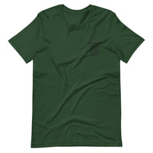 Load image into Gallery viewer, King Bolete Mushroom Embroidered T-shirt in Forest green