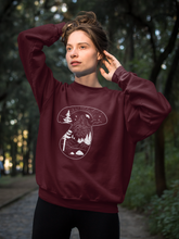 Load image into Gallery viewer, Woman wearing Mycorrhizal Mushroom Sweatshirt
