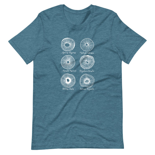 Spore prints mycologist t-shirt design