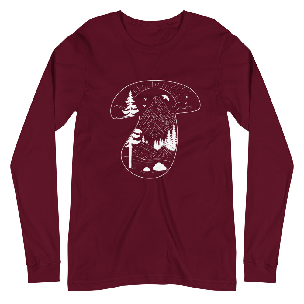 ★送料・関税込★CRITIC★MUSHROOM SHIRT.S★シャツ★ Mycorrhizal Mushroom Long Sleeve | Mushroom People Apparel