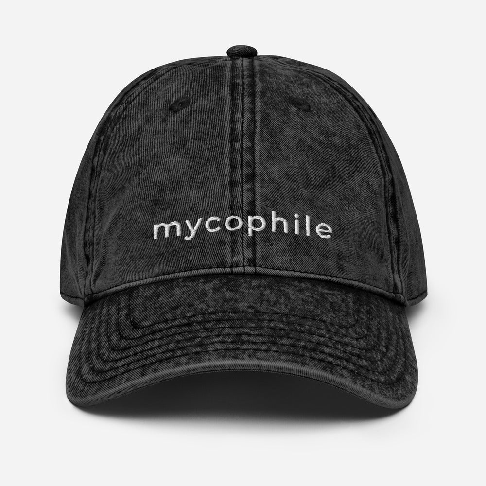Mycophile mushroom forager hat in black
