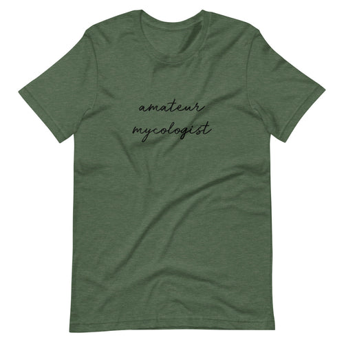 Women's Amateur Mycologist T-Shirt in Heather Green