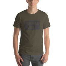 Load image into Gallery viewer, Forage &amp; Feast mushroom forager t-shirt  design
