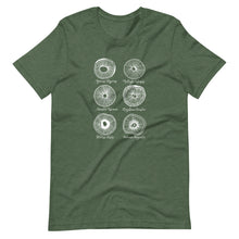 Load image into Gallery viewer, mycologist spore prints t-shirt 
