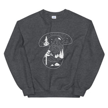 Load image into Gallery viewer, Grey Mycorrhizal Mushroom Sweatshirt 
