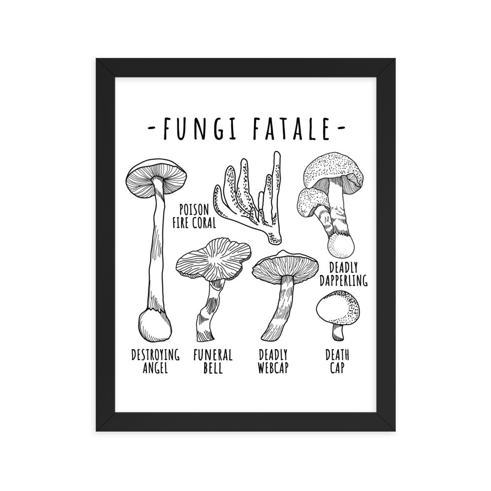 Framed Fungi Fatale Premium Luster 11x14 Print