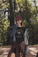 Load image into Gallery viewer, Woman wearing Mushroom People Apparel Mycologist T-Shirt
